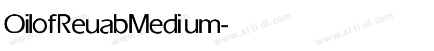 OilofReuab Medium字体转换